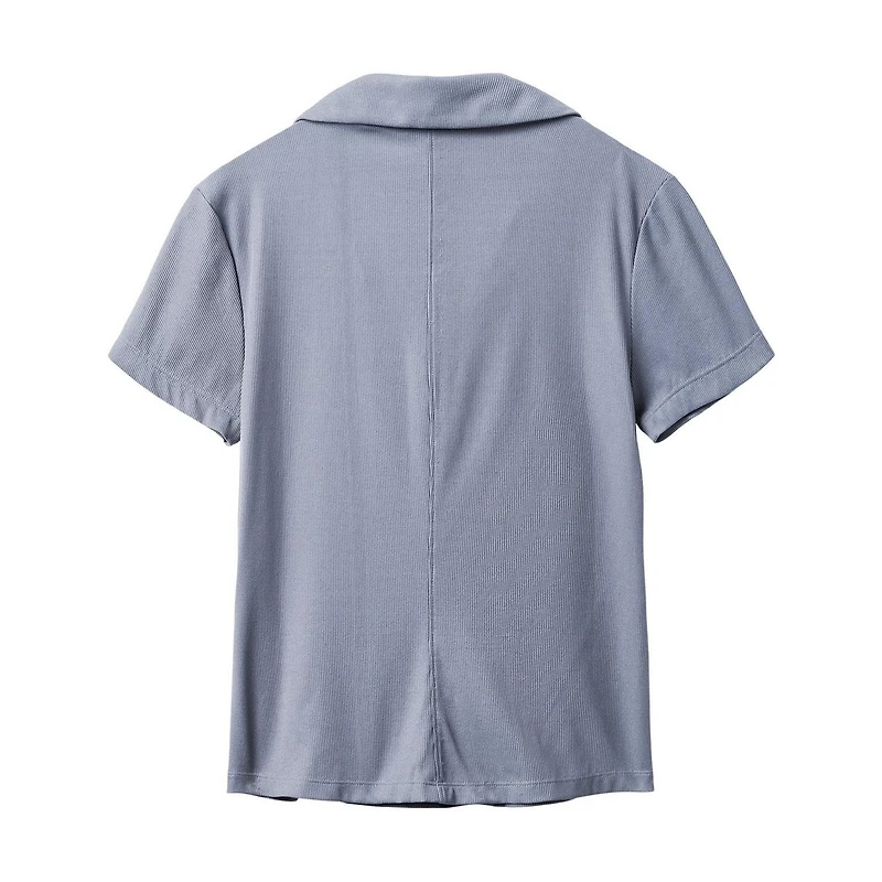 Women's Barcelona Ribbed Short Sleeve Polo