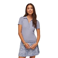 Women's Barcelona Ribbed Short Sleeve Polo