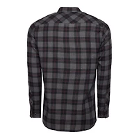 Men's Cloud Flannel Plaid Long Sleeve Shirt