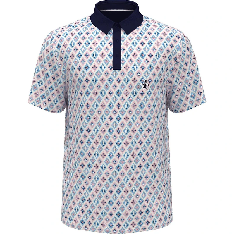 Men's Atomic Cocktail Print Short Sleeve Polo