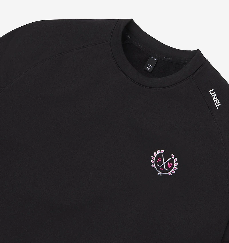 Men's Pink Whitney Crossover Crewneck Sweater