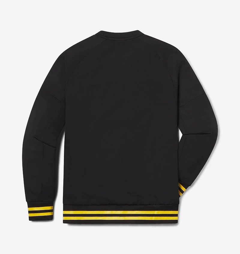 Men's Big Deal Brewing Script Crossover Crewneck Sweater