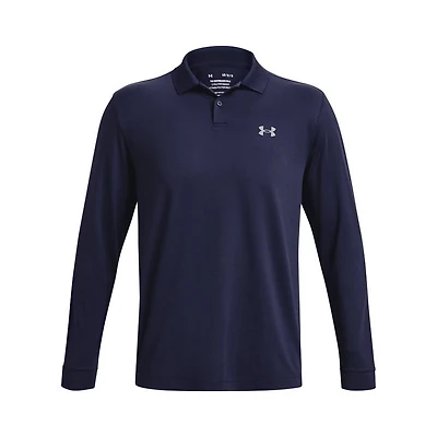 Men's Performance Solid Long Sleeve Polo