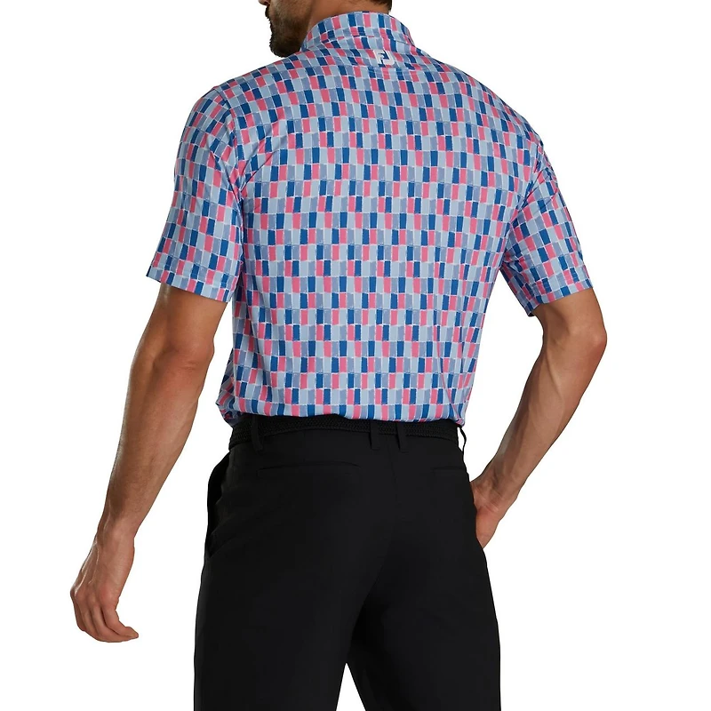 Men's Painted Tile Short Sleeve Polo