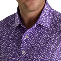 Men's Tossed Tulips Short Sleeve Polo