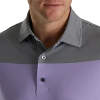 Men's End-on-End Block Short Sleeve Polo