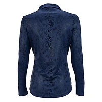 Women's Balance Print Long Sleeve Polo