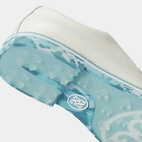 Men's Gallivanter Camo Sole Spikeless Golf Shoe- White/Teal
