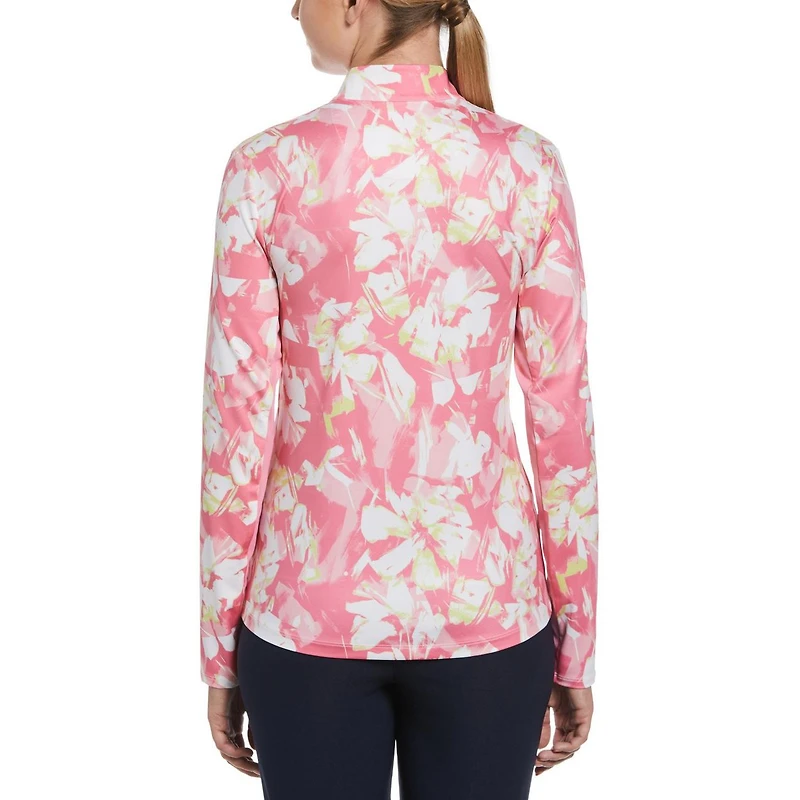 Women's Sun Protection UPF 50 Floral Print Longsleeve Top