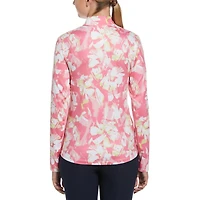 Women's Sun Protection UPF 50 Floral Print Longsleeve Top