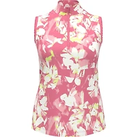 Women's Fragmented Floral Sleeveless Top