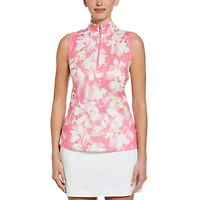 Women's Fragmented Floral Sleeveless Top