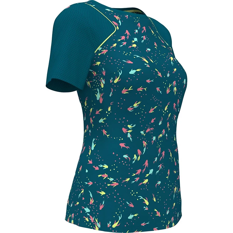 Women's Koi Print Short Sleeve Top