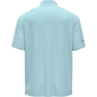 Men's All Over Trademark Print Short Sleeve Polo