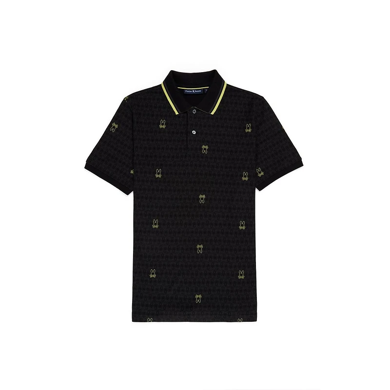Men's Belmont AOP Pique Short Sleeve Polo