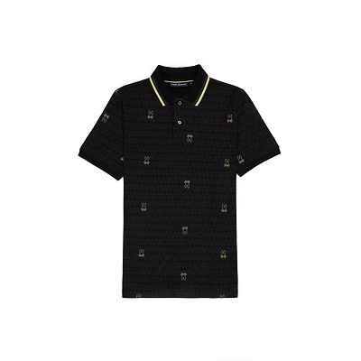 Men's Belmont AOP Pique Short Sleeve Polo