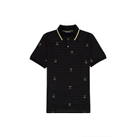 Men's Belmont AOP Pique Short Sleeve Polo