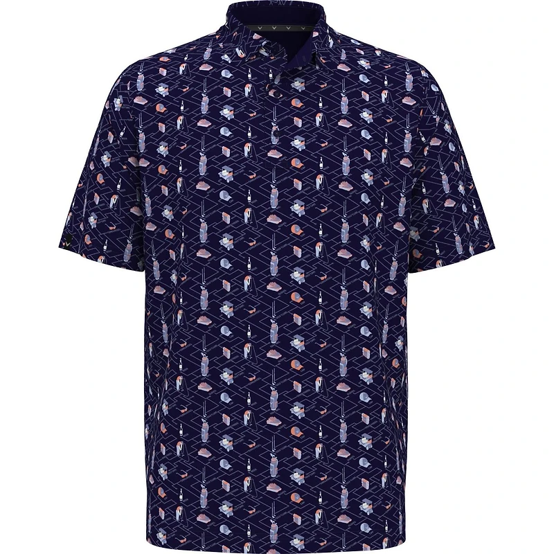 Men's All Over Golf Essentials Short Sleeve Polo