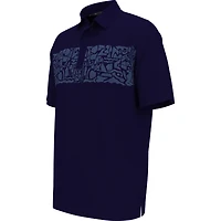 Men's Coastal Print Short Sleeve Polo