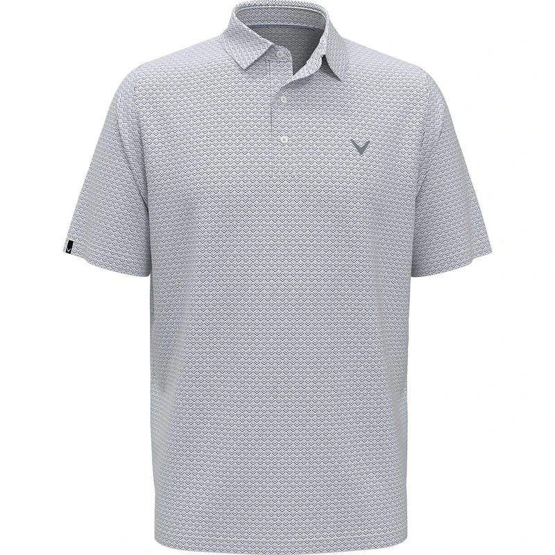 Men's Gradient Chev Print Short Sleeve Polo