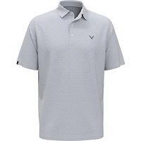Men's Gradient Chev Print Short Sleeve Polo