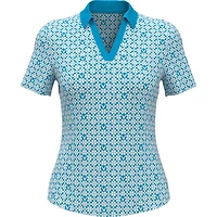 Women's Trademark Printed Short Sleeve Polo