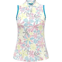 Women's Chev Floral Sleeveless Polo