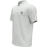 Men's Aop Golf Ball Print Short Sleeve Polo