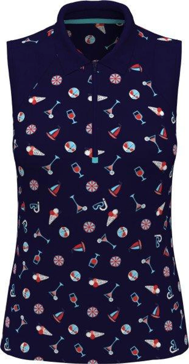 Women's Summer Fun Sleeveless Polo