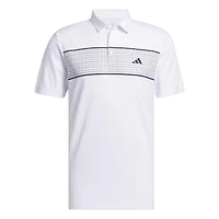 Men's Chest Print Short Sleeve Polo