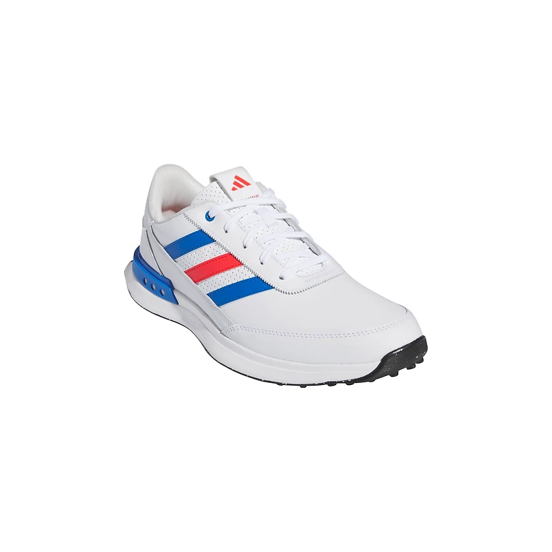 Prior Generation - Men's S2G SL Leather 24 Spikeless Golf Shoe-White/Blue/Red