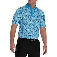 Men's Primrose Print Lisle Short Sleeve Polo