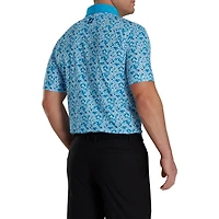 Men's Primrose Print Lisle Short Sleeve Polo