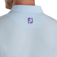 Men's Engineered Pinstripe Lisle Short Sleeve Polo
