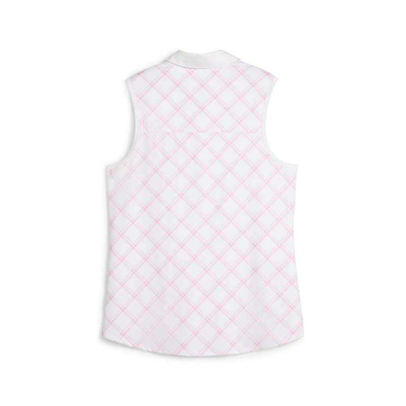 Women's Cloudspun Plaid Sleeveless Polo