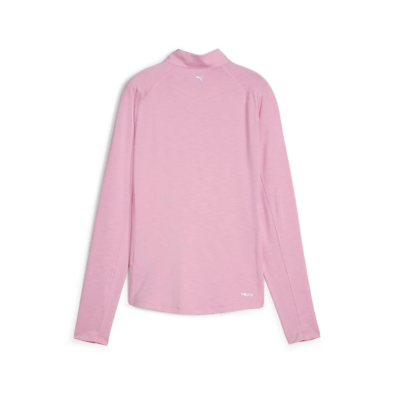 Women's YouV Solid 1/4 Zip Long Sleeve Top