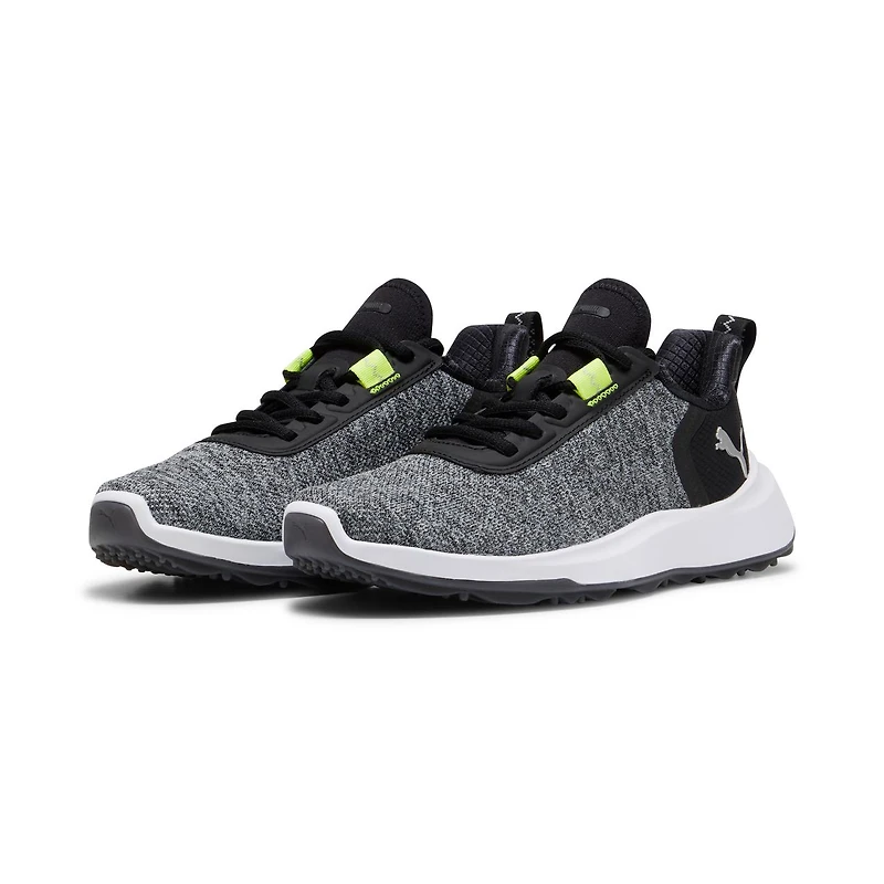 Junior Fusion Crush Sport Spikeless Golf Shoe - Black/Lime