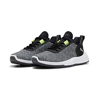 Junior Fusion Crush Sport Spikeless Golf Shoe - Black/Lime