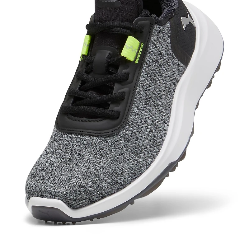 Junior Fusion Crush Sport Spikeless Golf Shoe - Black/Lime