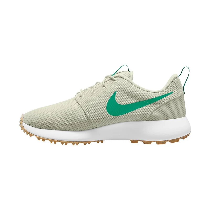 Roshe G Next Nature Spikeless Golf Shoe - Beige/Green