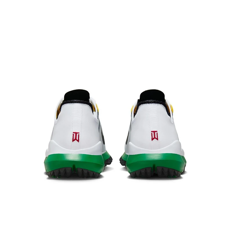 Tiger Woods '13 Spiked Golf Shoe - White/Black/Green