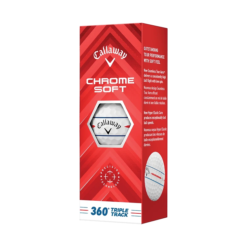 Prior Generation - Chrome Soft Golf Balls Triple Track 360