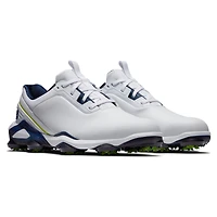Prior Generation - Men's Tour Alpha 24 Spiked Golf Shoe White/Blue/Yellow