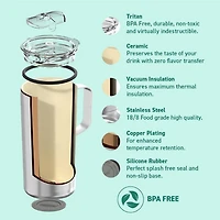 Tower 20 oz Ceramic Travel Mug