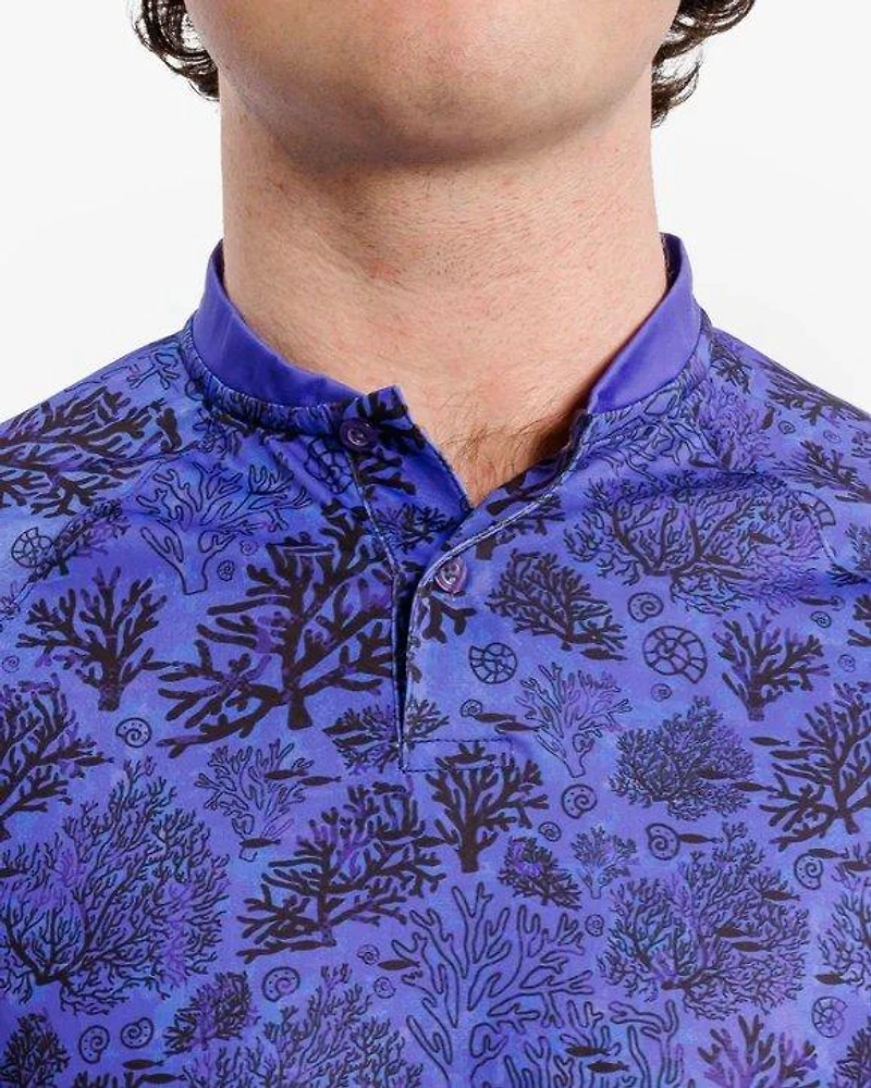 Men's Relief Reef Short Sleeve Blade Collar Polo