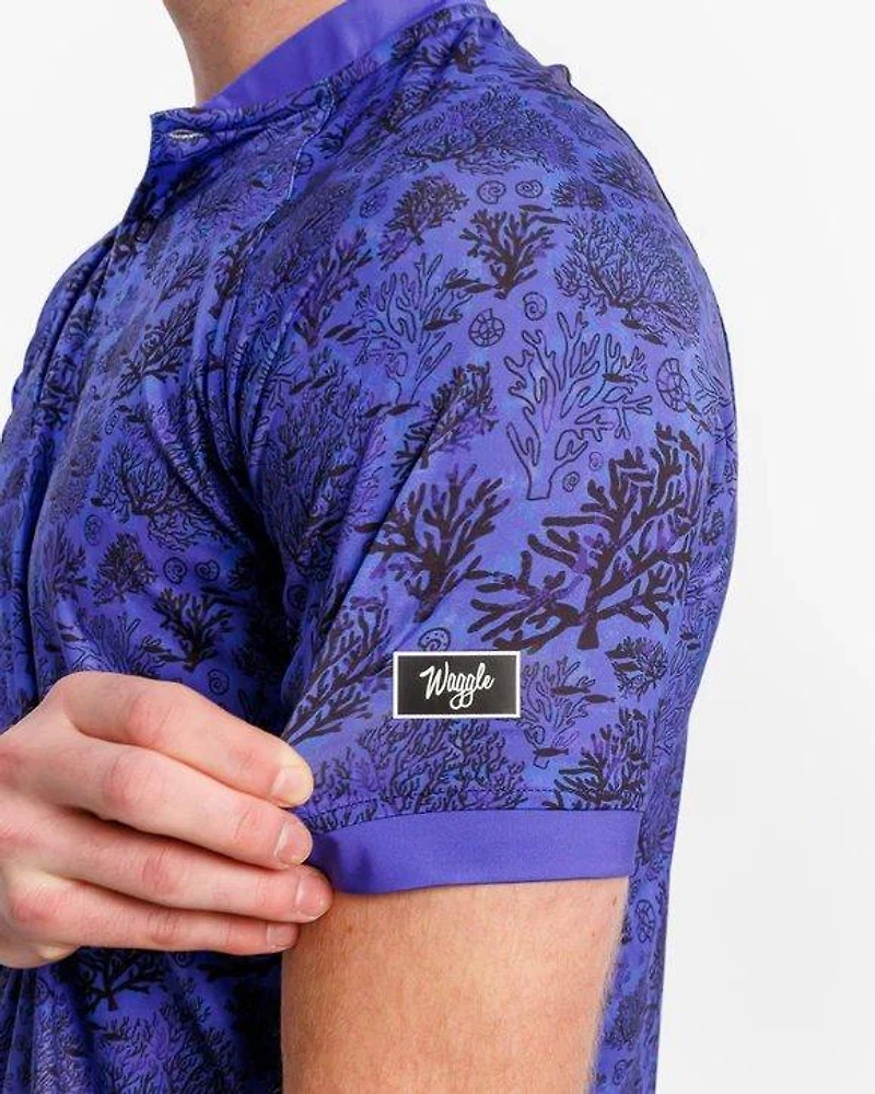 Men's Relief Reef Short Sleeve Blade Collar Polo