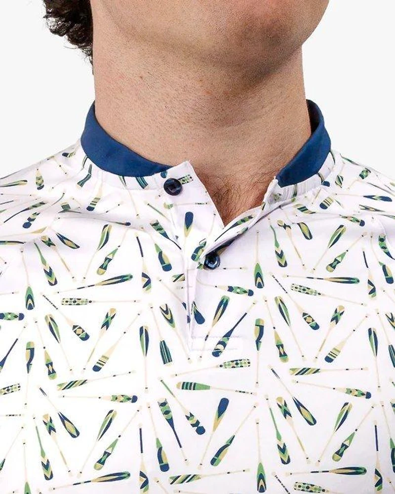 Men's Uphill Paddle Short Sleeve Blade Collar Polo