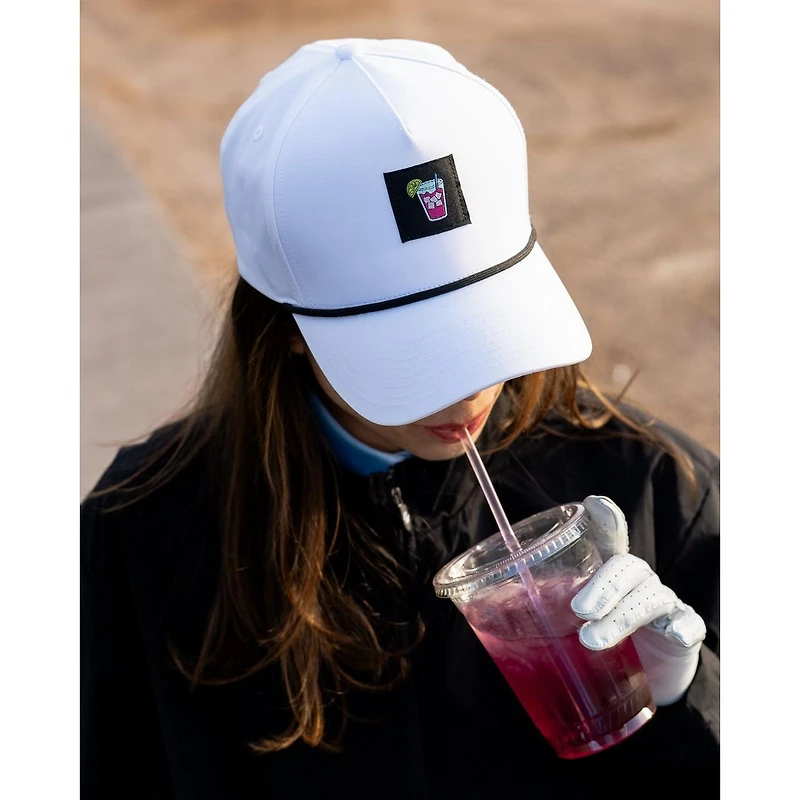 Men's White Transfusion Cap