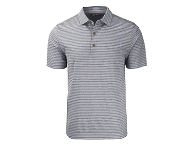Men's Forge Eco Heather Stripe Stretch Recycled Short Sleeve Polo