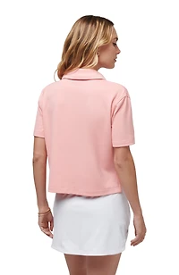 Women's Deco District Solid Short Sleeve Polo